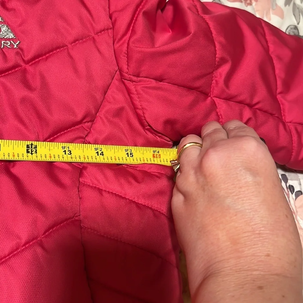Gerry Fuschia Pink Silver Girls Puffer Coat Size Large 14-16